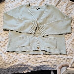 Uniqlo Women's Light Blue Cardigan